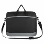 Сумка для документов STAFF "Manager" на молнии с карманом, полиэстер, черно-серый, 37х32х5см, 270836 - Сумки для документов