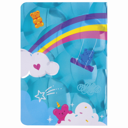 Блокнот МАЛЫЙ ФОРМАТ (103х148 мм) А6, 32 л., сшивка, голограмма, клетка, ЮНЛАНДИЯ, Единорог, 662703 - Блокноты детские