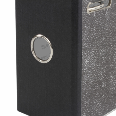 Папка-регистратор BRAUBERG, усиленный корешок, мраморное покрытие, 80 мм, с уголком, черная, 227188 - Папки-регистраторы с арочным механизмом