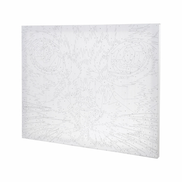 Картина по номерам 40х50 см, ОСТРОВ СОКРОВИЩ "Радужный кот", на подрамнике, акрил, кисти - Картины по номерам