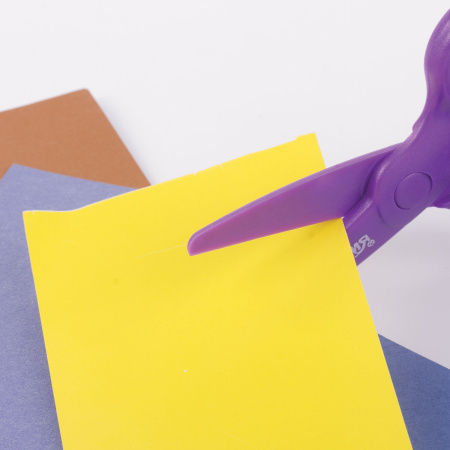 Ножницы ЮНЛАНДИЯ "ЁЖИК", 127 мм, безопасные пластиковые лезвия, эргономичные ручки, ассорти, 236982 - Ножницы детские