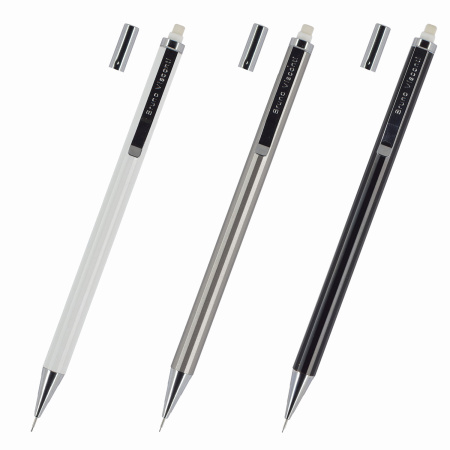 Карандаш механический BRUNO VISCONTI UltraGraphix, металлический корпус ассорти, 0,3 мм, ластик, 21-0033 - Карандаши механические