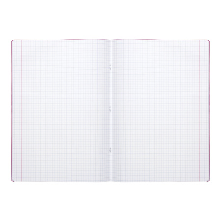 Тетрадь А4, 40 листов, BRAUBERG "Metropolis", скоба, клетка, обложка пластик, ФИОЛЕТОВЫЙ, 403402 - Тетради формата А4