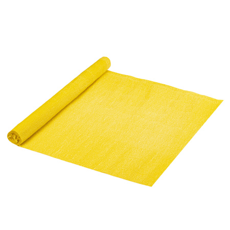 Бумага гофрированная/креповая, 110 г/м2, 50х250 см, желтая, в рулоне, ОСТРОВ СОКРОВИЩ, 112540 - Цветная бумага