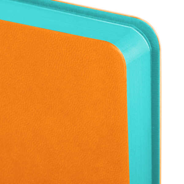 Ежедневник недатированный А5 138х213 мм BRAUBERG "Flex" под кожу, гибкий, 136 л., оранжевый, 111682 - Ежедневники с покрытием "под кожу и ткань"