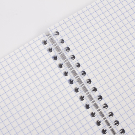 Тетрадь бумвинил, А5, 96 л., гребень, офсет №1, клетка, с полями, STAFF, СИНИЙ, 403415 - Тетради более 60 листов