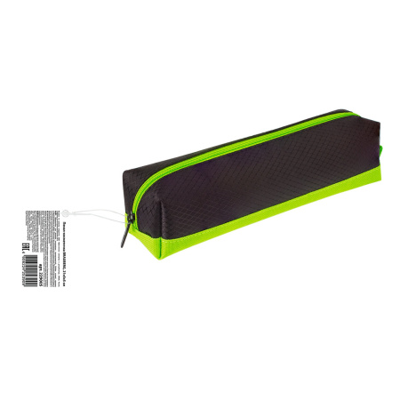 Пенал-косметичка BRAUBERG, мягкий, "Black&Bright", черно-зеленый, 21х5х5 см, 229005 - Пеналы мягкие