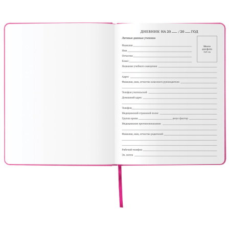 Дневник 1-11 класс 48 л., кожзам (твердая с поролоном), фольга, BRAUBERG HOLIDAY, "БАБОЧКА", 105985 - Дневники универсальные