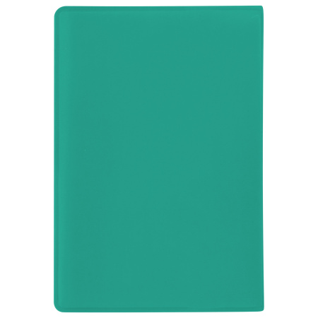 Обложка для паспорта STAFF, мягкий полиуретан, "Кошка", бирюзовая, 237616 - Обложки для паспорта