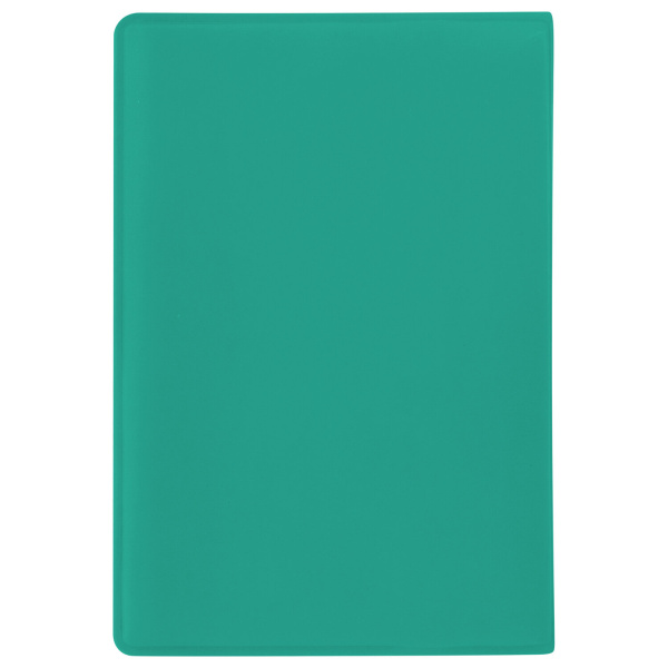 Обложка для паспорта STAFF, мягкий полиуретан, "Кошка", бирюзовая, 237616 - Обложки для паспорта