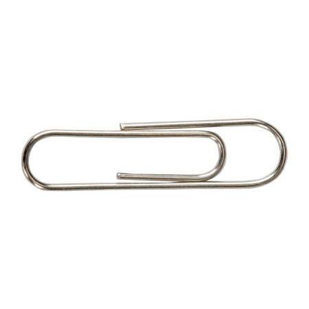 Скрепки STAFF "EVERYDAY", 28 мм, никелированные, 100 шт., в картонной коробке, 226758 - Скрепки канцелярские