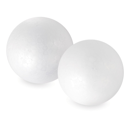 Пенопластовые заготовки для творчества "Шарики", 2 шт., 90 мм, ОСТРОВ СОКРОВИЩ, 661346 - Заготовки и основы для творчества