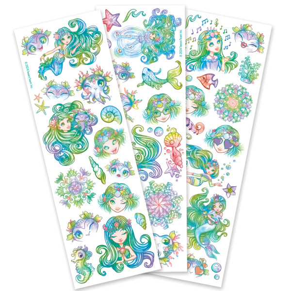 Серия Space: Набор для творчества - временные татуировки (3 листа) - Татуировки