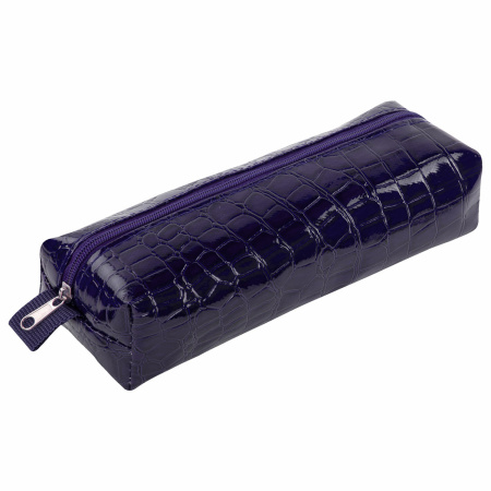 Пенал-косметичка BRAUBERG, "крокодиловая кожа", 20х6х4 см, "Ultra purple", 270848 - Пеналы мягкие