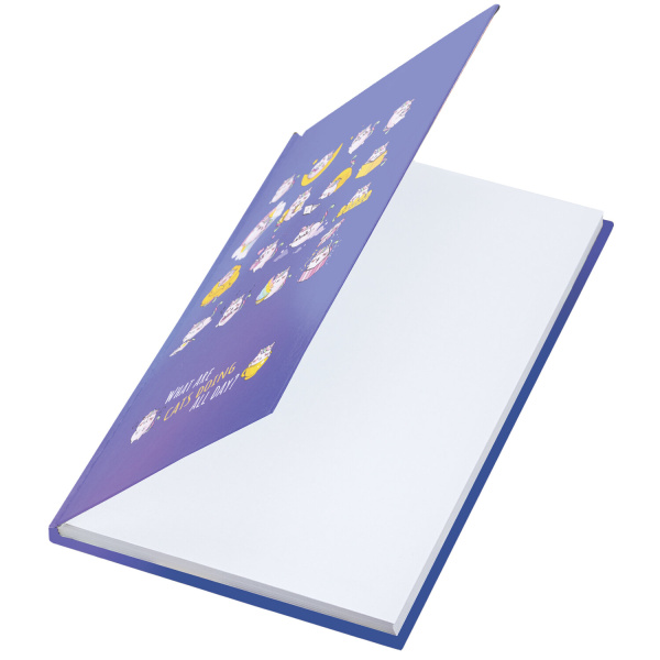 Блокнот А5 (134х206 мм), 80 л., твёрдый, клетка, BRAUBERG KIDS, "Радужные котики", 114417 - Блокноты детские