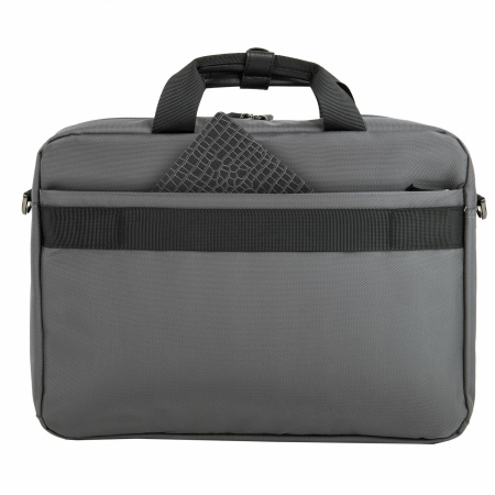 Сумка портфель BRAUBERG Expert с отделением для ноутбука 15,6", 2 отделения, серая, 30х40х12 см, 270825 - Сумки деловые с отделением для ноутбука и планшета