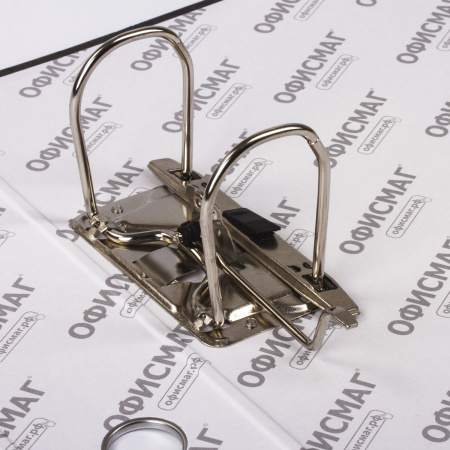 Папка-регистратор ОФИСМАГ, фактура стандарт, с мраморным покрытием, 75 мм, красный корешок, 225584 - Папки-регистраторы с арочным механизмом