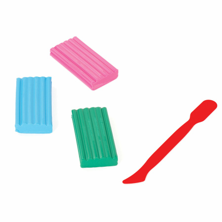 Стеки для лепки ПИФАГОР, НАБОР 4 шт., цветные, пакет с подвесом, 229717 - Доски, стеки и формочки для лепки