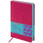 Ежедневник недатированный А5 138х213 мм BRAUBERG "Rainbow" под кожу, 136 л., розовый, 111665 - Ежедневники с покрытием "под кожу и ткань"