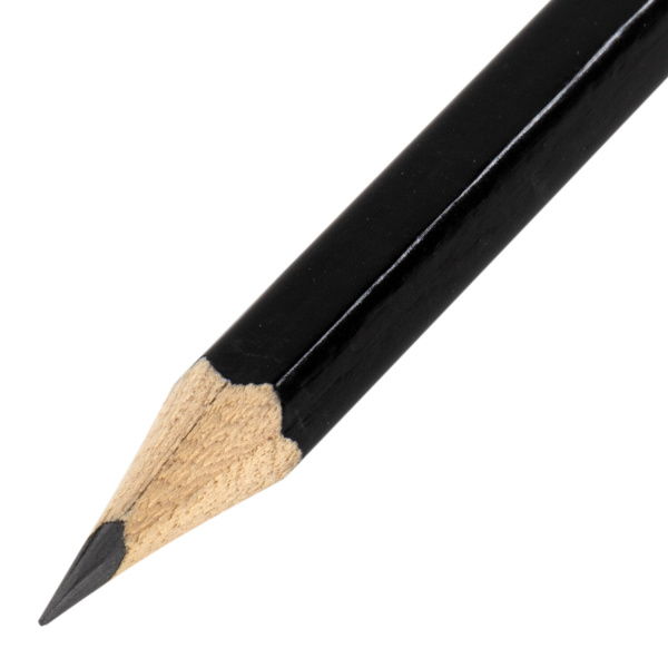 Карандаш чернографитный BRAUBERG "Style PRO", 1 шт., HB, с ластиком, корпус черный, 181723 - Карандаши чернографитные