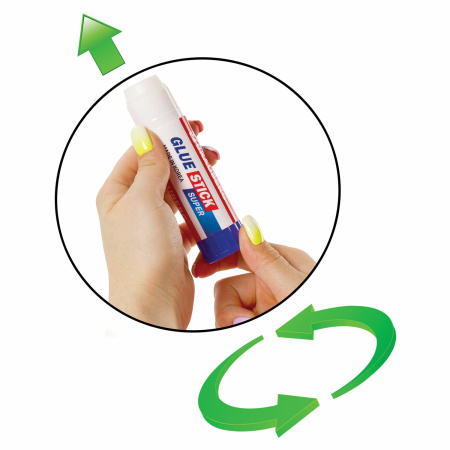 Клей-карандаш BRAUBERG SUPER, 36 г, ЮЖНАЯ КОРЕЯ, 229543 - Клей-карандаш