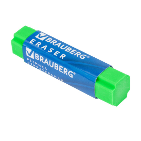 Ластик BRAUBERG "X-Erase", 68х15х15 мм, цвет ассорти, экологичный ПВХ, 228066 - Ластики классические