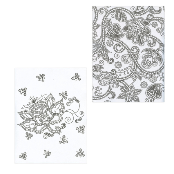 Раскраска-антистресс, 48 рисунков, 24 листа, 210х290 мм, 120 г/м2, скоба, 1 шт, BRAUBERG - Раскраски-антистресс