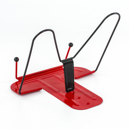Подставка для книг красная металлическая ЮНЛАНДИЯ ПРЕМИУМ, европодвес, 237822 - Подставки для книг
