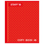 Тетрадь А5, 48 л., STAFF, скоба, клетка, офсет №2 ЭКОНОМ, обложка картон, "АБСОЛЮТ", 402784 - Тетради 40-48 листов
