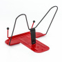 Подставка для книг красная металлическая ЮНЛАНДИЯ ПРЕМИУМ, европодвес, 237822 - Подставки для книг