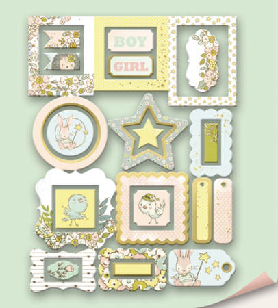 Набор высечек для скрапбукинга "Boy or Girl" 25 шт от Scrapmir - Вырубки и высечки