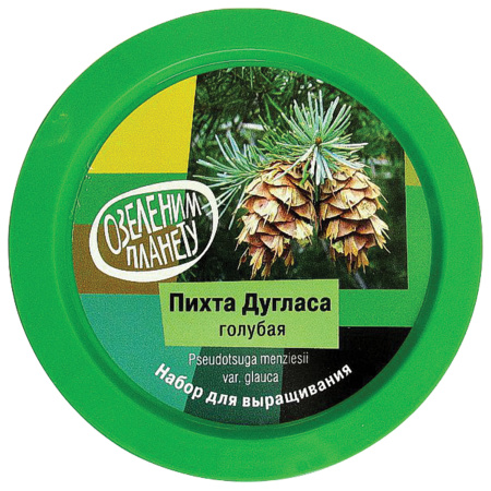 Набор для выращивания растений ВЫРАСТИ ДЕРЕВО! "Пихта Дугласа голубая" (банка, грунт, семена), zk-069 - Наборы для выращивания растений