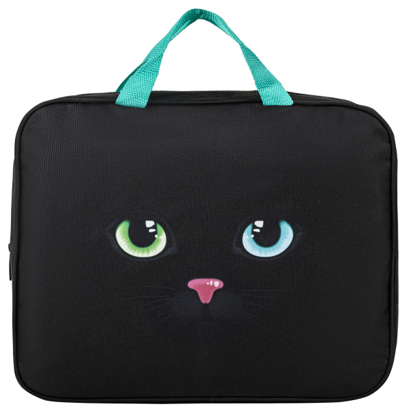 Школьный набор BRAUBERG: папка А4, мешок для обуви 42х33 см, пенал-косметичка 20х10 см, "Black cat", 271434 - Наборы школьного сопутствующего текстиля