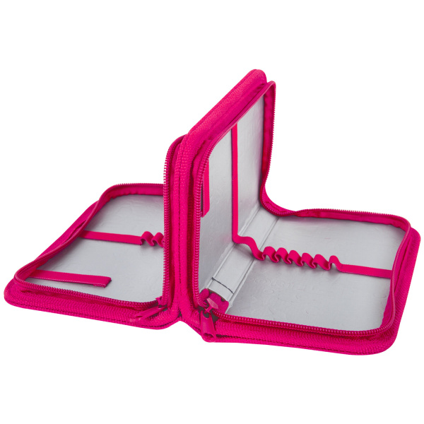 Пенал ПИФАГОР, 2 отделения, ламинированный картон, 19х11 см, "Positive Kitty", 271534 - Пеналы каркасные