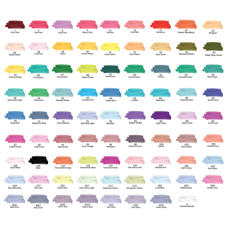 Маркеры для скетчинга двусторонние, НАБОР 80 шт., текстильный чехол, BRAUBERG, 152233 - Скетчмаркеры в наборах