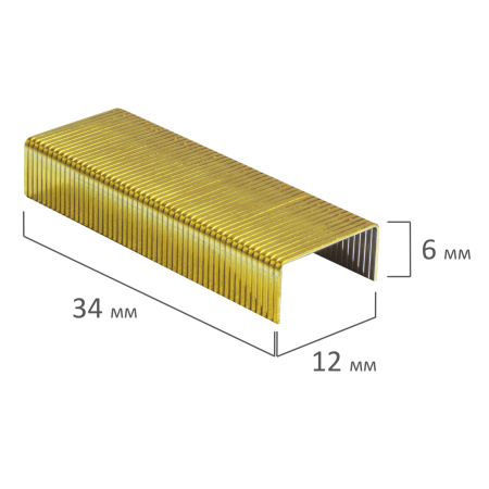 Скобы для степлера цветные №24/6, 1000 штук, BRAUBERG "EXTRA", до 30 листов, 229301 - Скобы для степлеров