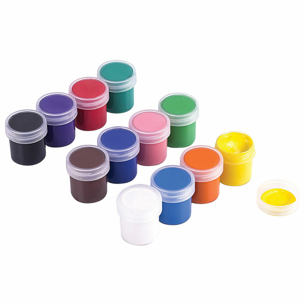 Гуашь BRAUBERG KIDS "NEW", 12 цветов по 20 мл, 192369 - Краски для детского творчества