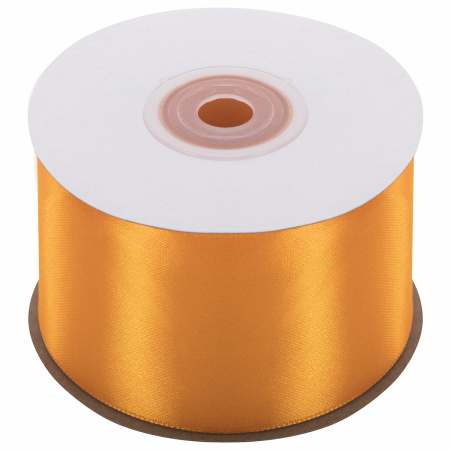 Лента атласная ширина 50 мм, длина 23 м, оранжевая, BRAUBERG, 591526 - Ленты для декора, рукоделия и упаковки подарков