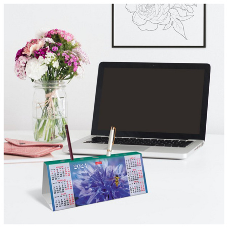 Календарь-домик настольный с высечкой на 2024 г., "Ассорти", HATBER, КД6, КД6_891 - Календари настольные