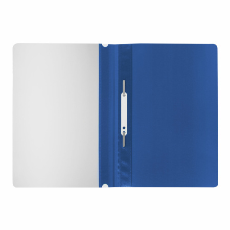 Скоросшиватель пластиковый STAFF, А4, 100/120 мкм, синий, 225730 - Папки-скоросшиватели мягкие