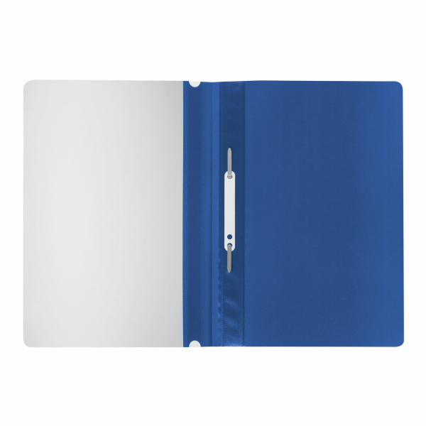 Скоросшиватель пластиковый STAFF, А4, 100/120 мкм, синий, 225730 - Папки-скоросшиватели мягкие