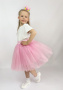 Юбка нарядная из фатина светло-розовая - Юбки