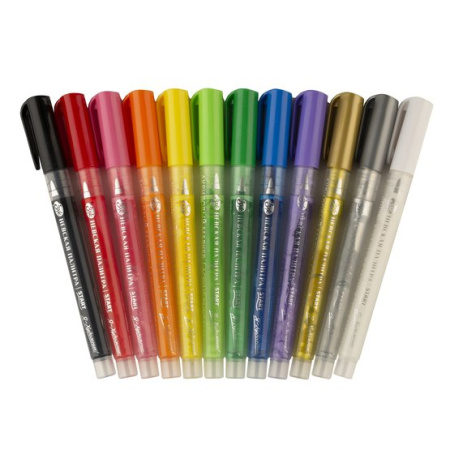 Набор маркеров акриловых "Я-Художник!" (структура клапана), 12 цветов - Аквамаркеры