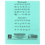 Тетрадь ЗЕЛЁНАЯ обложка 12 л., косая линия с полями, офсет, "ПЗБМ", 19971 - Тетради 12-24 листов