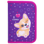 Пенал BRAUBERG, 1 отделение, полиэстер, 21х14 см, "I love corgi", 271530 - Пеналы каркасные