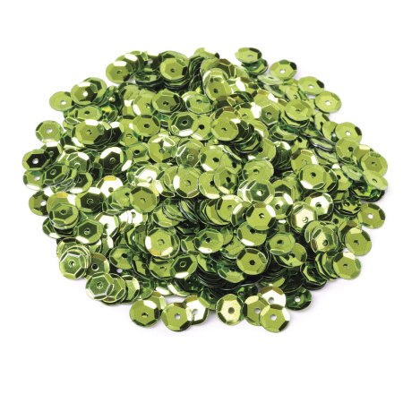 Пайетки для творчества "Классика", оттенки зеленого, 6 мм, 30 грамм, ОСТРОВ СОКРОВИЩ, 661273 - Пайетки для творчества