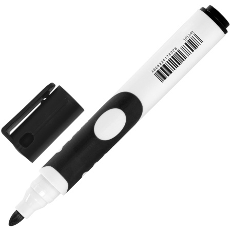 Маркеры стираемые для белой доски НАБОР 4 ЦВЕТА, BRAUBERG "SOFT", 5 мм, резиновая вставка, 151252 - Маркеры для досок