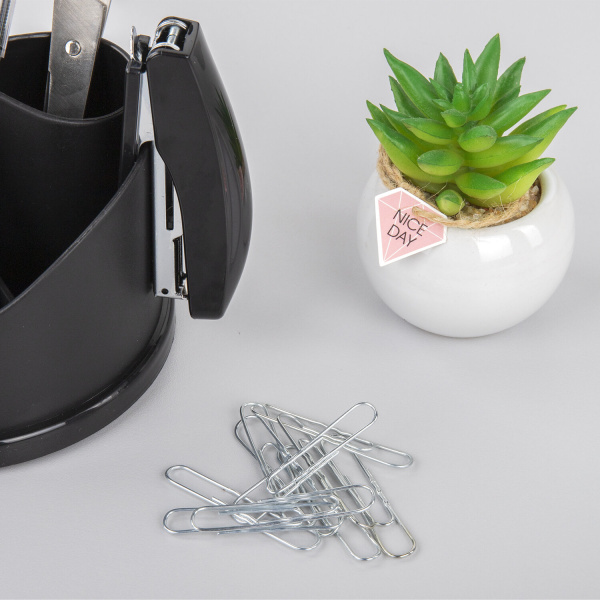 Скрепки большие 50 мм, BRAUBERG, оцинкованные, гофрированные, 50 шт., в картонной коробке, 270446 - Скрепки канцелярские