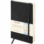 Ежедневник недатированный А5 138х213 мм BRAUBERG "Metropolis Ultra", под кожу, 160 л., черный, 113288 - Ежедневники с покрытием "под кожу и ткань"