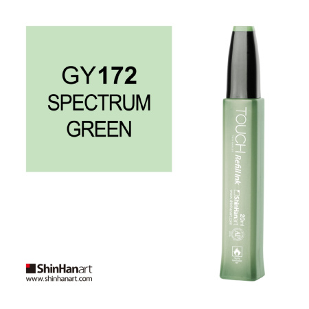 Чернила спиртовые ShinHan TOUCH для маркеров 20мл GY172 Зеленый спектральный